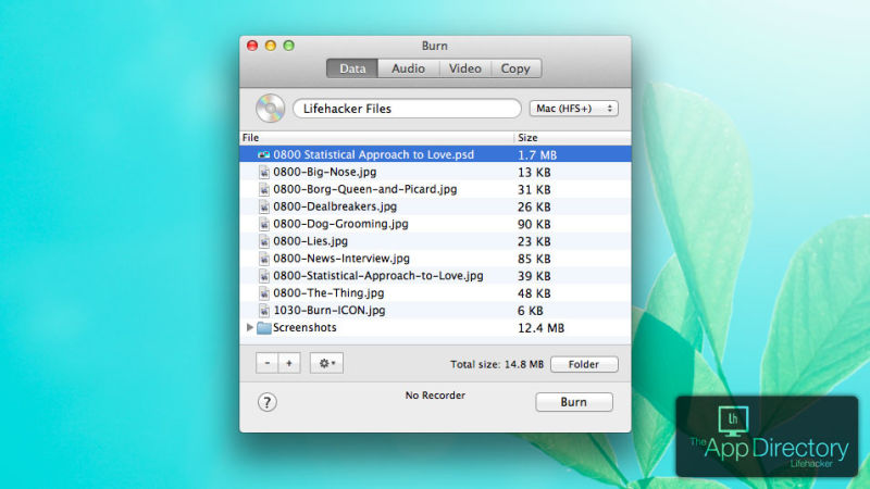 Cd Writer software, free download For Mac